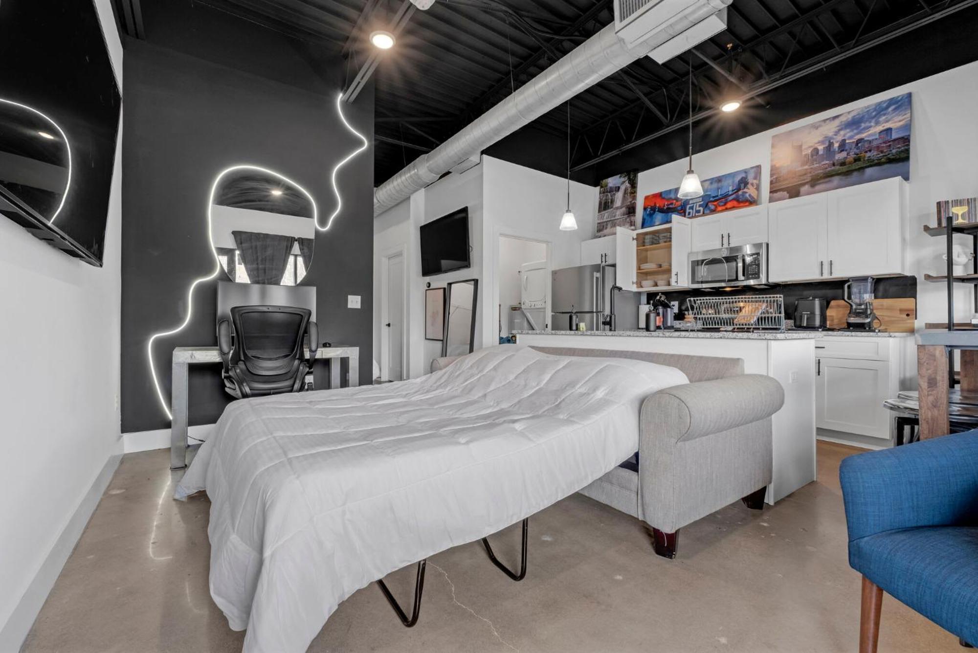 New Studio Sleeps 4 - 7 Mins To Dwtn Нашвілл Екстер'єр фото