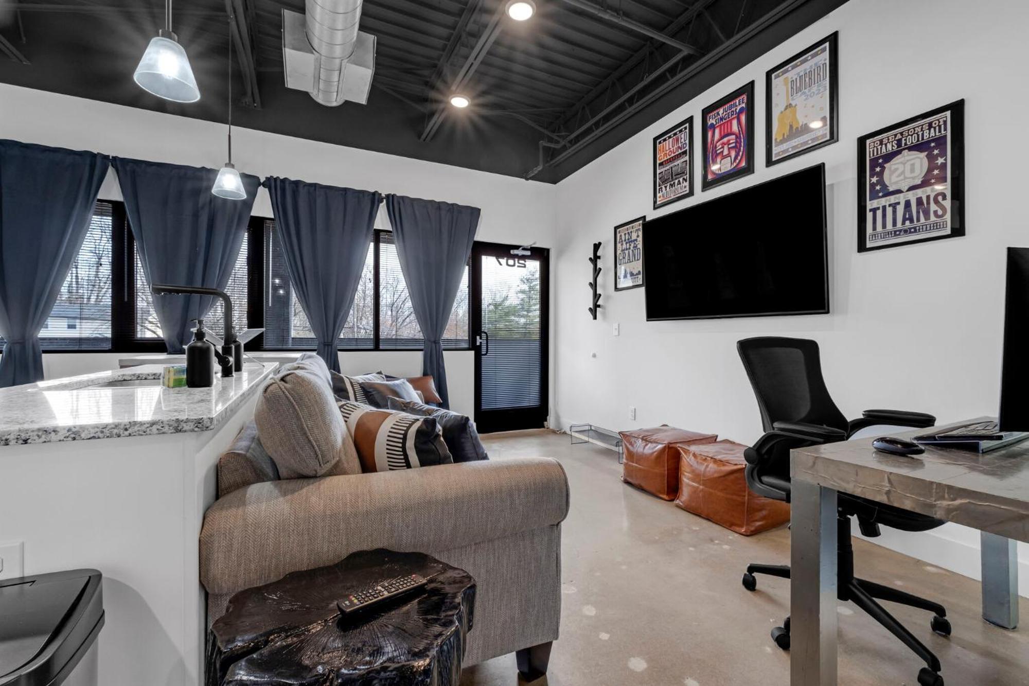 New Studio Sleeps 4 - 7 Mins To Dwtn Нашвілл Екстер'єр фото